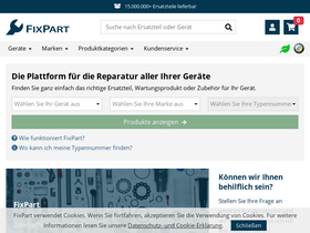 'fixpart.de' screenshot