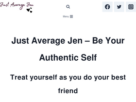 'justaveragejen.com' screenshot