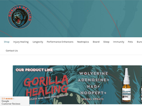 'gorillahealing.com' screenshot