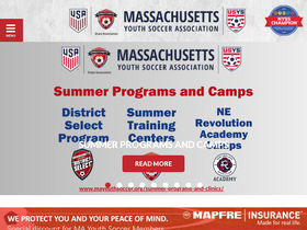 'mayouthsoccer.org' screenshot