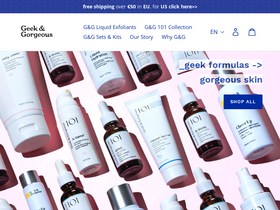 'geekandgorgeous.com' screenshot