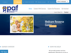 'patientadvocate.org' screenshot