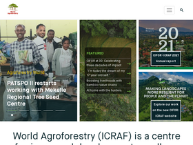'worldagroforestry.org' screenshot