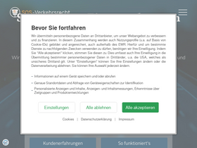 'sos-verkehrsrecht.de' screenshot