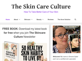 'theskincareculture.com' screenshot