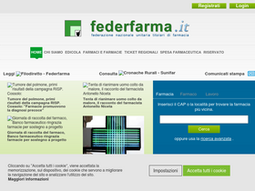 'federfarma.it' screenshot