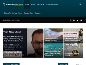 'running-physio.com' screenshot
