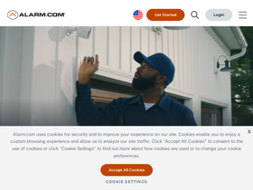 'alarm.com' screenshot