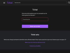 'andromede.net' screenshot