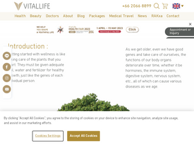 'vitallifeintegratedhealth.com' screenshot