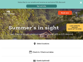 'forestholidays.co.uk' screenshot