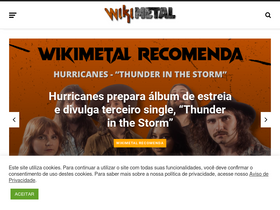 'wikimetal.com.br' screenshot