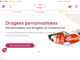 'fleursdedragees.com' screenshot