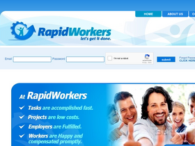 'rapidworkers.com' screenshot