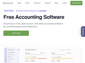 'akaunting.com' screenshot