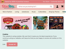 'fiftiesstore.com' screenshot