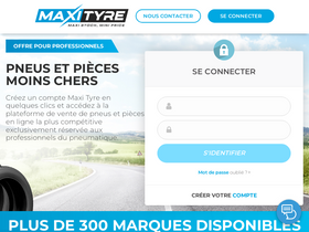 'maxityre.fr' screenshot