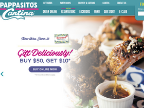 'pappasitos.com' screenshot
