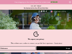 'cutelycovered.com' screenshot