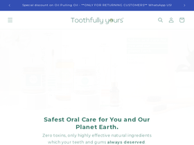 toothfullyyours.in homepage screenshot