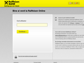 'raiffeisenonline.ro' screenshot