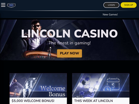 'lincolncasino.eu' screenshot