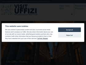 'visituffizi.org' screenshot
