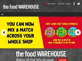 'thefoodwarehouse.com' screenshot
