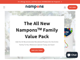 'nampons.com' screenshot