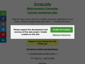 'cryps.info' screenshot