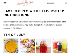 'savoringthegood.com' screenshot