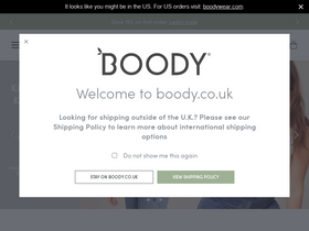 'boody.co.uk' screenshot