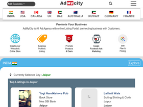 'admycity.com' screenshot