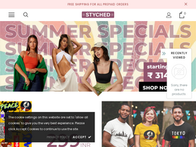 'styched.in' screenshot