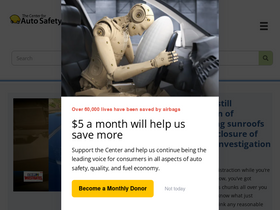 'autosafety.org' screenshot