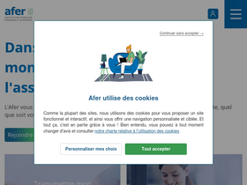 'afer.fr' screenshot