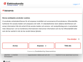 'elektroskandia.se' screenshot