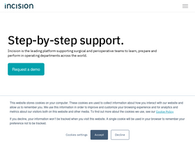 'incision.care' screenshot