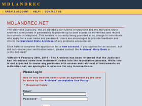 'mdlandrec.net' screenshot