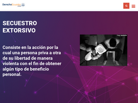'derechoecuador.com' screenshot