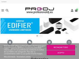 'profesionaldj.es' screenshot