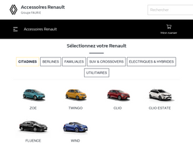 'boutique-accessoires-renault.fr' screenshot
