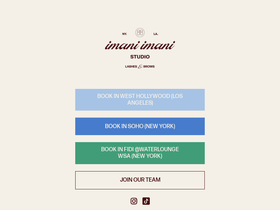 imaniimani.studio homepage screenshot