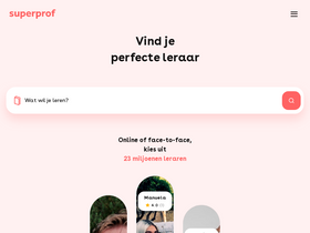 'super-prof.nl' screenshot