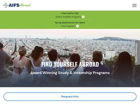 'aifsabroad.com' screenshot