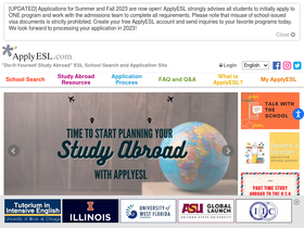 'applyesl.com' screenshot