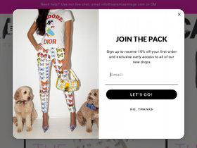 caramiavintage.com homepage screenshot