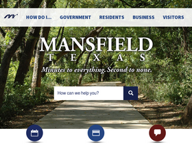 'mansfieldtexas.gov' screenshot