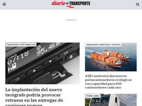 'diariodetransporte.com' screenshot