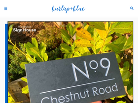 'burlapandblue.com' screenshot